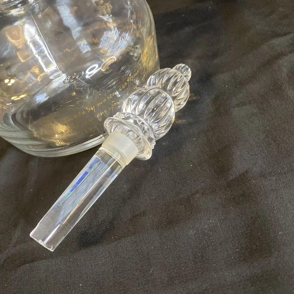 Willett Bourbon Glass Decanter w Stopper 13” Tall Vintage Liquor Bottle